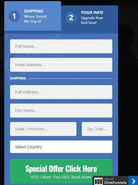clickfunnels order form|Working .